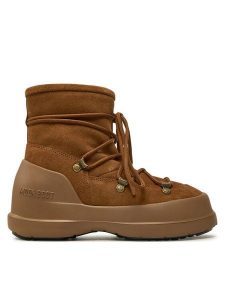 Moon Boot Śniegowce Luna Boot Suede 80D2480030 Brązowy. Brązowe buty zimowe Moon Boot, ze skóry, bez obcasa, bez zapięcia. Za 569,99 zł.