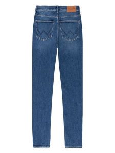 Wrangler Dżinsy - Skinny fit - w kolorze niebieskim rozmiar: W31/L32. Niebieskie jeansy Wrangler, z aplikacjami, z podwyższonym stanem. Za 180,06 zł.
