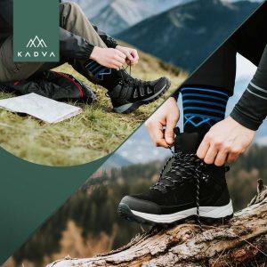 Skarpety trekkingowe KADVA Coryo. Czarne skarpetki KADVA, bez wzorów. Za 39,99 zł.