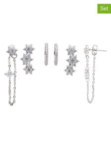 U.S. Polo Assn. Kolczyki (3 pary) z kryształami rozmiar: onesize. Szare kolczyki U.S. Polo Assn., z kryształem, metalowe. Za 78,99 zł.