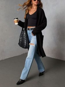 Milan Kiss Kardigan w kolorze czarnym rozmiar: M. Czarne kardigany Milan Kiss. Za 239,99 zł.