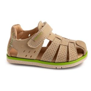 Sandały PABLOSKY 055233P Brązowy. Brązowe sandały PABLOSKY, bez wzorów, ze skóry, bez obcasa, bez zapięcia. Za 234,99 zł.