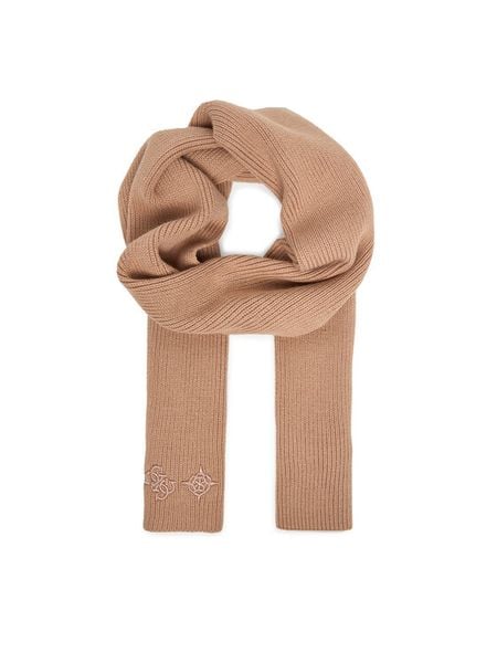Guess Szalik AW5406 POL03 Różowy. Czerwone rękawiczki Guess, z aplikacjami. Za 279,99 zł.