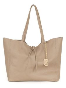 Lucca Baldi Skórzany shopper bag "Spoleto" w kolorze szarobrązowym - 34 x 28 x 14 cm rozmiar: onesize. Brązowe shopper bag Lucca Baldi, bez wzorów, z materiału, na ramię, bez dodatków. Za 260,99 zł.