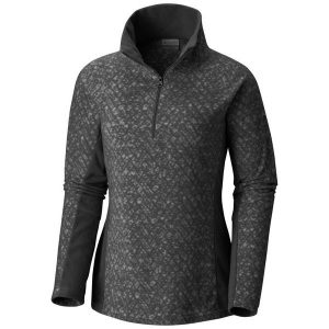 Columbia Glacial Iv Print 1/2 Zip Black Tweed S. Golfy marki Columbia. W wyprzedaży za 109,00 zł.