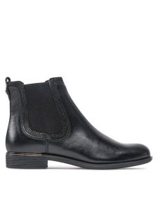 Lasocki Sztyblety RST-MESA-22 Czarny. Czarne botki Lasocki, bez wzorów, ze skóry, bez obcasa, na płaskiej podeszwie, bez zapięcia. Za 249,99 zł.