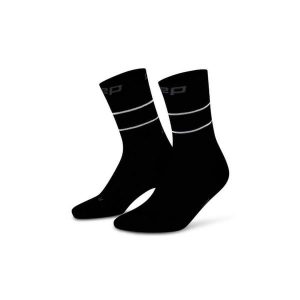 Damskie skarpety kompresyjne do połowy łydki do biegania PRO Run Reflective CEP. Czarne skarpetki CEP, bez wzorów. Za 114,00 zł.