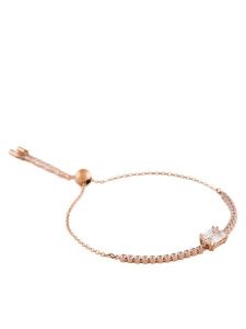 Swarovski Bransoletka Tennis Matrix 5730706 Biały. Białe bransoletki Swarovski, metalowe. Za 399,99 zł.