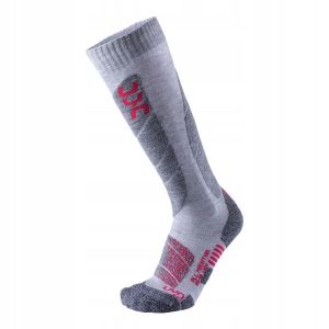 Skarpety narciarskie damskie UYN All Mountain Ski Socks. Szare skarpetki UYN, bez wzorów. Za 84,99 zł.