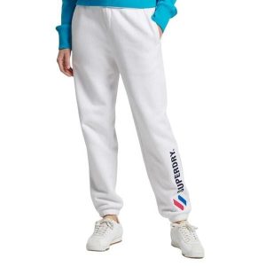 Spodnie turystyczne damskie Superdry Code Applique dresowe. Białe spodnie dresowe Superdry, m, bez wzorów, z bawełny. Za 155,00 zł.