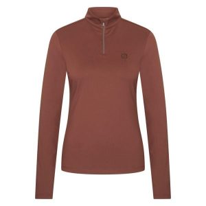 Damska koszulka do jazdy konnej Imperial Riding Top Amy. Brązowe bluzki IMPERIAL RIDING, bez wzorów, sportowe, bez kołnierzyka, bez ramiączek. Za 271,50 zł.
