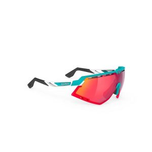 Okulary Rudy Project DEFENDER EMERALD WHITE MATTE - Multilaser Red. Niebieskie okulary przeciwsłoneczne Rudy Project. Za 764,99 zł.