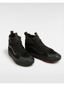 Vans Skórzane sneakersy w kolorze czarnym rozmiar: 42. Czarne trampki Vans, bez wzorów, z materiału, za kostkę, bez zapięcia. Za 259,13 zł.