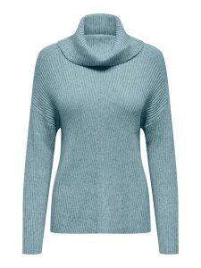 ONLY Golf w kolorze błękitnym rozmiar: S. Niebieskie golfy ONLY, bez wzorów, ze splotem. Za 157,35 zł.