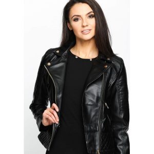 Kurtki: Czarna Ramoneska Mafia Girl
