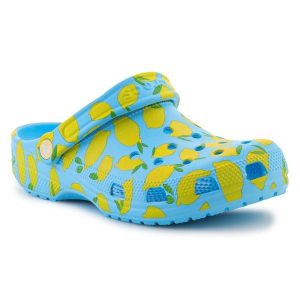 Klapki Crocs Classic Fresh Fruits Clog 211008-4WD niebieskie. Niebieskie klapki bez wzorów, bez obcasa. Za 360,01 zł.
