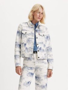 Levi's® Kurtka jeansowa The Original Trucker 29945-0161 Biały Regular Fit. Białe kurtki s, bez wzorów, z bawełny, bez kaptura. Za 429,99 zł.