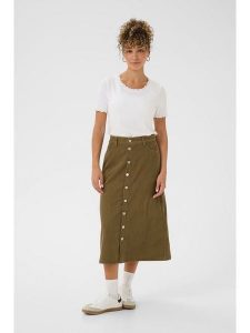 Cream Spódnica sztruksowa w kolorze khaki rozmiar: 40. Brązowe spódnice Cream, na co dzień, bez wzorów, ze sztruksu, midi. Za 140,20 zł.
