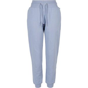 Damski kombinezon do joggingu z wysokim stanem Urban Classics Organic. Niebieskie kombinezony Urban Classics, bez wzorów, z dresówki, sportowe, bez kołnierzyka, bez ramiączek, długie. Za 237,00 zł.