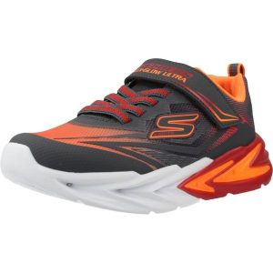 Buty SKECHERS FLEX-GLOW ULTRA Szary. Szare buty trekkingowe Skechers, z syntetyku, bez zapięcia. Za 234,87 zł.