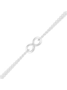 Eclat d'Argent Srebrna bransoletka z elementem ozdobnym rozmiar: onesize. Szare bransoletki Eclat d'Argent, srebrne. Za 65,99 zł.