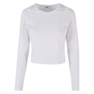 Krótka Koszulka Z Długim Rękawem Dla Pań I Panów. Brązowe bluzki BUILD YOUR BRAND, xl, bez wzorów, sportowe, bez kołnierzyka, bez ramiączek. Za 73,99 zł.