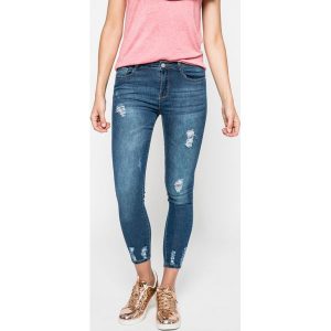 Answear - Jeansy Blossom Mood. Niebieskie jeansy marki ANSWEAR, z bawełny. W wyprzedaży za 89,90 zł.