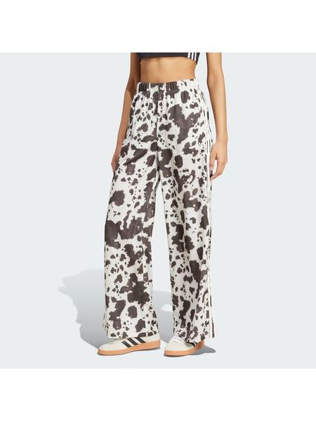 Adidas Spodnie dresowe Satin KA2668 Brązowy Wide Leg. Brązowe spodnie dresowe ADIDAS, s, bez wzorów, z dresówki. Za 298,99 zł.