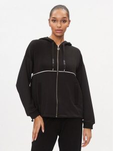 Liu Jo Sport Bluza TA4024 J4616 Czarny Regular Fit. Czarne bluzy Liu Jo Sport, s, bez wzorów, z syntetyku, bez kaptura. Za 339,99 zł.