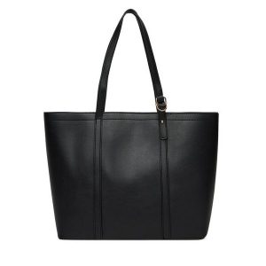 Torebka DeeZee. Czarne shopper bag DeeZee, bez wzorów, bez dodatków. Za 149,99 zł.
