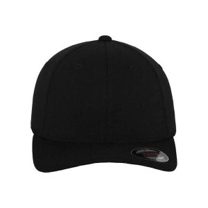 Czapka Flexfit double. Czarne czapki FLEXFIT, bez wzorów, sportowe. Za 76,70 zł.
