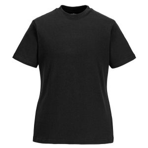 T-shirt Damski Jeden Kolor. Czarne t-shirty PORTWEST, l, bez wzorów, bez kołnierzyka, bez ramiączek. Za 64,99 zł.