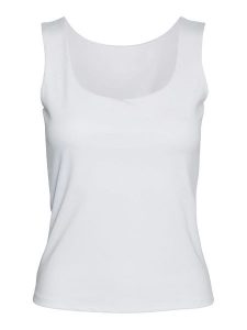 Vero Moda Top w kolorze białym rozmiar: XL. Białe topy Vero Moda, xl, bez wzorów, bez kołnierzyka, bez ramiączek. Za 57,06 zł.
