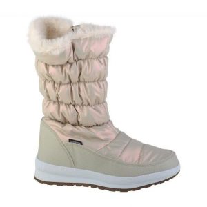 Buty CMP Holse W 39Q4996-A219 beżowy. Brązowe buty zimowe z materiału, za kostkę, bez obcasa, bez zapięcia. Za 470,29 zł.