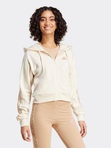 Adidas Bluza w kolorze kremowym rozmiar: XL. Brązowe bluzy ADIDAS, xl, bez wzorów, bez kaptura. Za 169,67 zł.