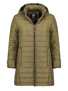 Canadian Peak Kurtka pikowana "Atikeak" w kolorze khaki rozmiar: M. Brązowe kurtki Canadian Peak, m, bez wzorów, bez kaptura. Za 165,99 zł.