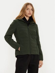 Champion Kurtka przejściowa 117571 Zielony Custom Fit. Zielone kurtki Champion, l, bez wzorów, z syntetyku, bez kaptura. Za 389,99 zł.