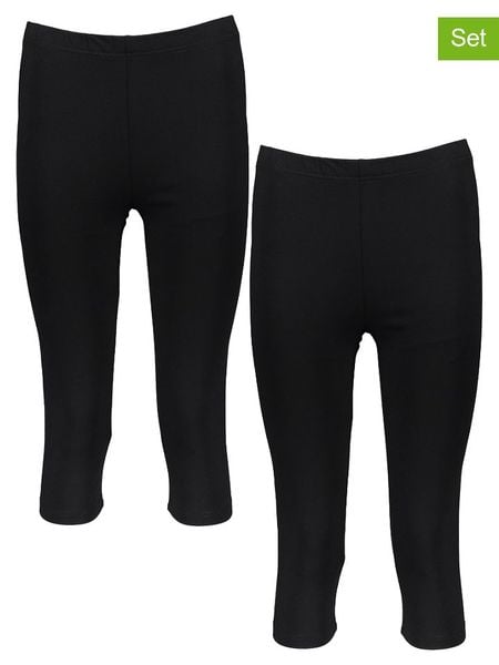 Vivance Legginsy funkcyjne (2 szt.) w kolorze czarnym rozmiar: 40. Czarne legginsy Vivance, bez wzorów, z materiału, outdoorowe. Za 41,59 zł.