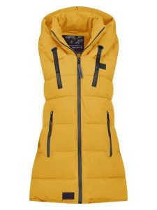 ANAPURNA Kamizelka pikowana "Dolbana" w kolorze żółtym rozmiar: M. Żółte kamizelki ANAPURNA, m, bez wzorów, bez kołnierzyka, bez ramiączek, bez kaptura. Za 173,99 zł.