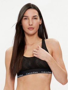 Calvin Klein Underwear Biustonosz top 000QF7708E Czarny. Czarne biustonosze Calvin Klein Underwear, m, bez wzorów, z syntetyku, bez kołnierzyka, bez ramiączek. Za 129,99 zł.