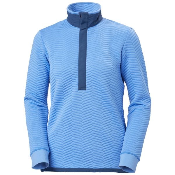 Sweter damski Helly Hansen Lillo snap. Niebieskie swetry klasyczne Helly Hansen, na zimę, bez kołnierzyka. W wyprzedaży za 329,50 zł.