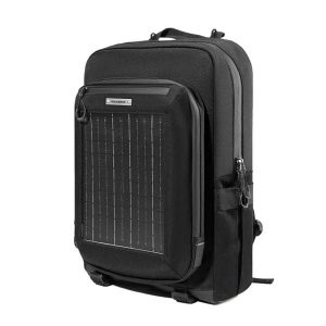 Plecak rowerowy z panelem solarnym. Czarne plecaki ROCKBROS. Za 419,99 zł.