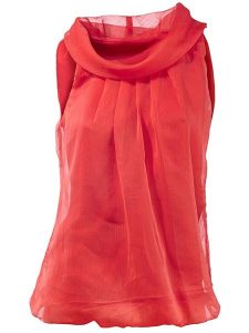 Heine Top w kolorze czerwonym rozmiar: 42. Czerwone topy Heine, bez wzorów, bez kołnierzyka, bez ramiączek. Za 61,02 zł.