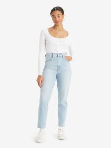 Levi´s Dżinsy - Tapered fit - w kolorze błękitnym rozmiar: W30/L27. Niebieskie jeansy z aplikacjami, z podwyższonym stanem. Za 136,13 zł.