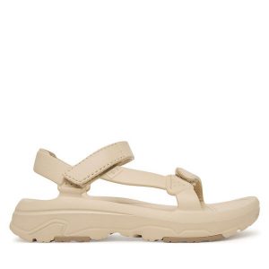 Sandały Teva. Brązowe sandały Teva, bez wzorów, bez obcasa, na płaskiej podeszwie, bez zapięcia. Za 249,99 zł.