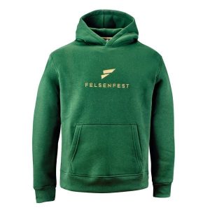 Bluza rozgrzewkowa Slopers. Zielone bluzy FELSENFEST, bez wzorów, z bawełny, bez kaptura. Za 289,99 zł.