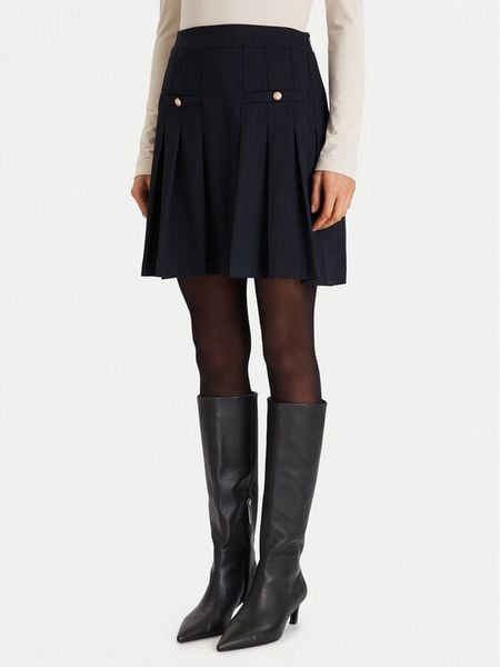 Morgan Spódnica plisowana 252-JLOUI.F Granatowy Regular Fit. Niebieskie spódnice Morgan, bez wzorów, z syntetyku. Za 269,99 zł.