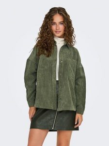 ONLY Koszula sztruksowa w kolorze khaki rozmiar: M. Brązowe koszule ONLY, m, bez wzorów, ze sztruksu, bez kołnierzyka, bez ramiączek. Za 149,31 zł.