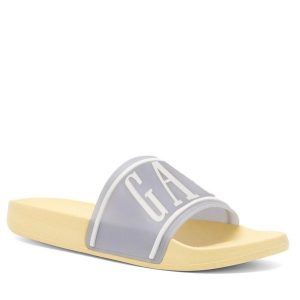 Klapki Gap. Szare klapki GAP, bez wzorów, bez obcasa. Za 79,99 zł.