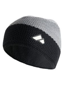 Zanier Czapka beanie w kolorze czarno-szarym rozmiar: onesize. Czarne czapki Zanier, z aplikacjami, z polaru. Za 121,22 zł.